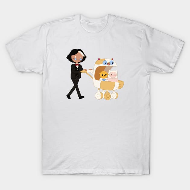 Simon, baby Finn and baby Jake T-Shirt by maxtrology